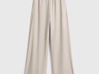 Широкие брюки с эластичным поясом, Бежевый