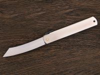 Нож складной Higonokami, сталь AoGami, рукоять нержавеющая сталь, серый