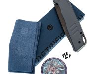 Складной нож Petrified Fish Loco, сталь D2, рукоять G10 синий