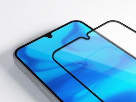 Защитное стекло VLP A-Glass для Samsung Galaxy A15/A25 с чёрной рамкой