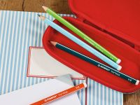 Карандаш чернографитный Stabilo "Trio" HB, корпус зеленый