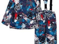 Комплект текстильный с полиуретановым покрытием для мальчиков: куртка, полукомбинезон