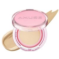 Стойкий кушон с сияющим финишем AMUSE Dew Power Vegan Cushion SPF50+ PA++++ 02 Healthy