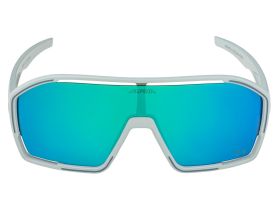 Alpina Велоочки Alpina Bonfire Q-Lite Smoke-Grey Matt/Green Mirror Cat.3, Hydrophobic, Fogstop (A8686022), цвет Серый-Зеленый