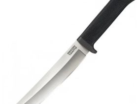 Нож с фиксированным клинком Cold Steel Recon Tanto, сталь VG-10 San Mai, рукоять кратон, черный