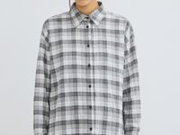 Рубашка из жатого хлопка, Серый