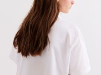 Белая укороченная рубашка со съёмным галстуком Глория Джинс