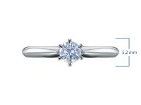 Классическое кольцо из серебра э0612кц04203085_white