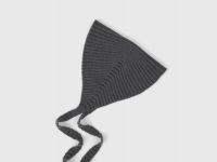 Вязаная косынка на завязках, Серый