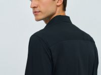 Рубашка из эластичной ткани, Черный