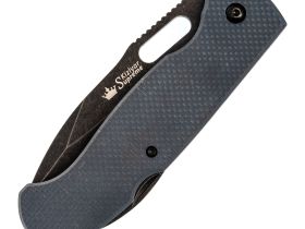 Складной нож Ute 440C BW, серая G10, Kizlyar Supreme