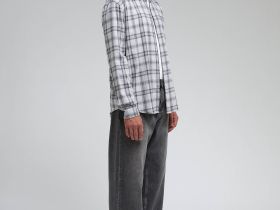 Рубашка из хлопковой фланели в клетку