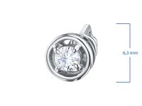 Пусеты из серебра э0612пс04203000