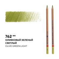 Карандаш профессиональный цветной "Мастер-класс" №762, оливковый зеленый светлый
