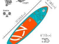 Надувная доска для SUP-бординга ZAP BREEZE 11