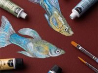 Набор гуаши Малевичъ, 12 цветов по 12 мл, перламутровой