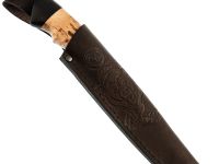 Охотничий нож Кулик, сталь Х12МФ, рукоять карельская береза/граб