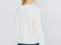 Кардиган из пряжи с шерстью, Бежевый