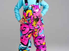 Комплект текстильный с полиуретановым покрытием для девочек: куртка, полукомбинезон