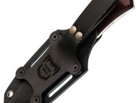 Нож Pocket Wolf Мини Тактик с долом, сталь AUS10Co, рукоять микарта, красный