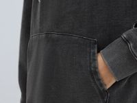 Худи оверсайз с люверсами, Серый