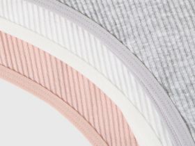 Трусы-бразилиана в рубчик, 3 шт., Серый