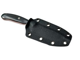 Нож с фиксированным клинком Vostron Pika, сталь Х12МФ, рукоять G10, черный