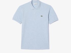 Мужское поло L.12.12 из меланжевой ткани