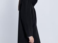 Пальто из шерсти и шелка