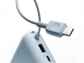 Портативный внешний аккумулятор Xiaomi Mi Power Bank Pocket 10000 mAh/кабель Type-C (P15ZM) (голубой)