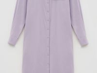 Платье прямого кроя с хлопком