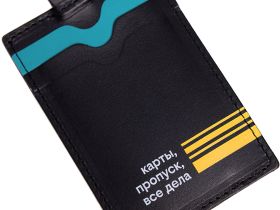 Кардхолдер с полосами Чёрный