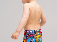 Плавки-шорты детские трикотажные для мальчиков, средней длины