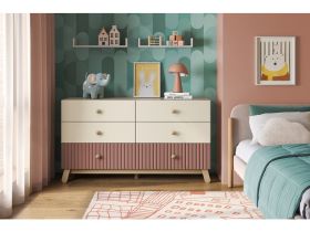 Комод детский Финни 155x86 Розовый