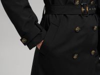 Двубортный тренч с поясом