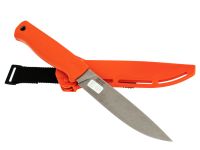 Рыбацкий нож Otus, сталь AUS-8 SW, рукоять эластрон, оранжевый