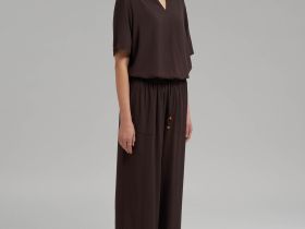 Брюки-палаццо с эластичным поясом