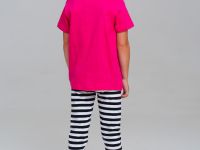 Комплект трикотажный для девочек: фуфайка (футболка), брюки (легинсы)