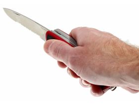 Нож перочинный Victorinox RangerGrip 174 Handyman, сталь X55CrMo14, рукоять термоэластопласт, красно-чёрный