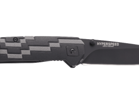 Полуавтоматический складной нож Hyperspeed, CRKT 7020, сталь 8Cr14MoV Black Oxide Coating, рукоять термопластик GRN