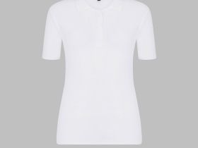 Легкий джемпер-поло приталенного кроя