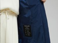 Утепленное полупальто с капюшоном