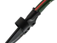 Нож Райбек №1, сталь Elmax, рукоять микарта зеленая