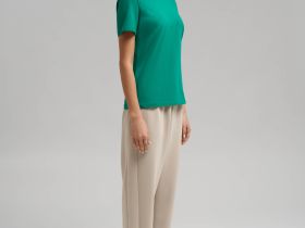 Приталенная футболка из джерси