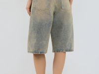 Шорты-бермуды со средней посадкой, Голубой