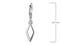 Серьги из серебра с бриллиантами э0601сг09172200