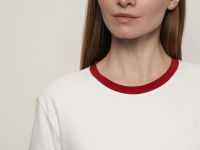 Футболка из хлопка с контрастной окантовкой