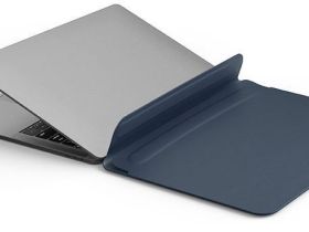 Чехол для ноутбука WIWU Skin New Pro II PU Leather Sleeve для Apple MacBook Pro 16.2 (синий)