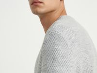 Джемпер с округлой горловиной прямого кроя