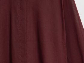 Полупрозрачная рубашка из хлопка и рами, Фиолетовый